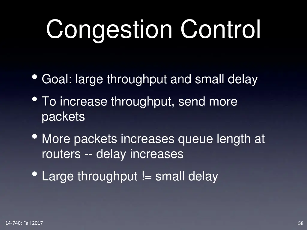 congestion control