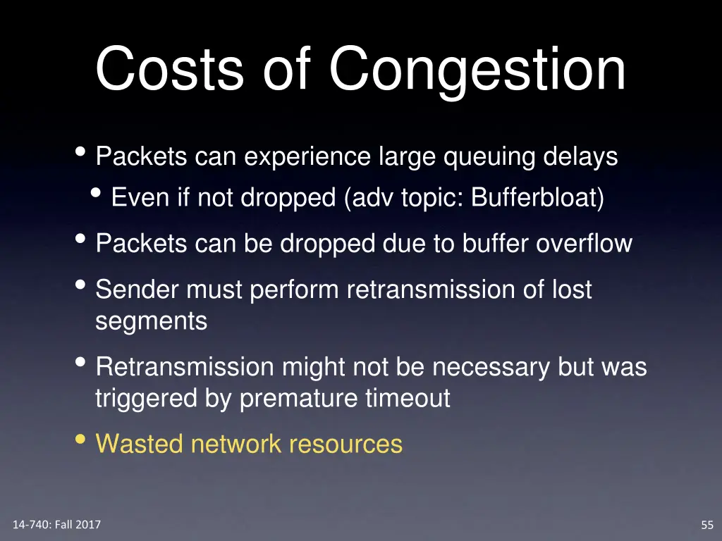 costs of congestion 1