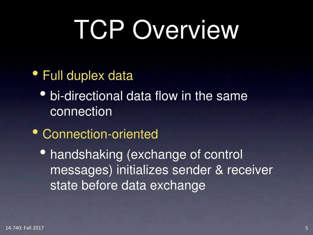 tcp overview 1