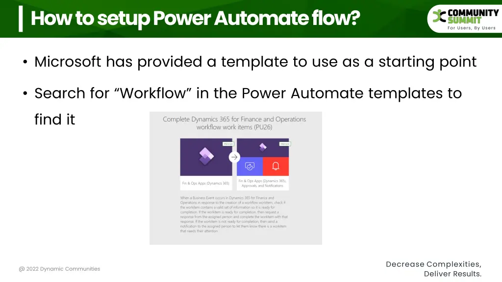 how to setup power automate flow