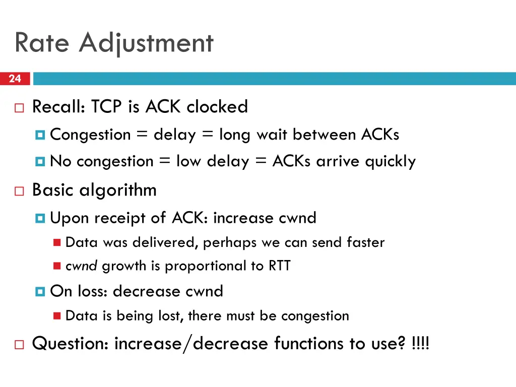 rate adjustment