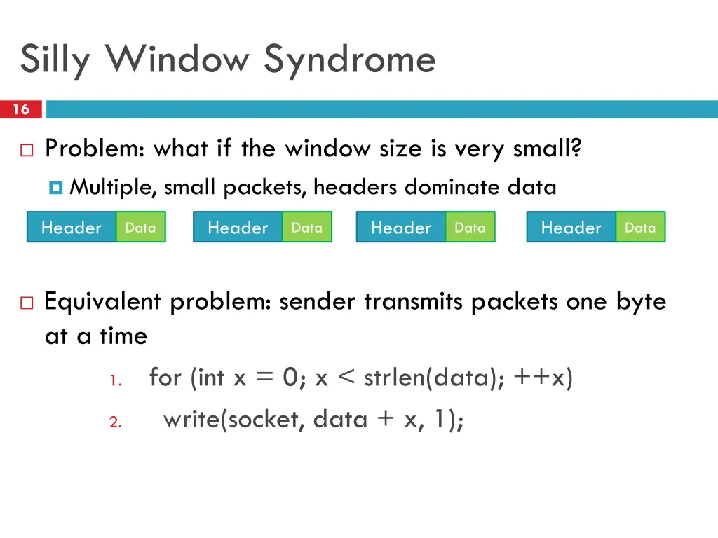 silly window syndrome