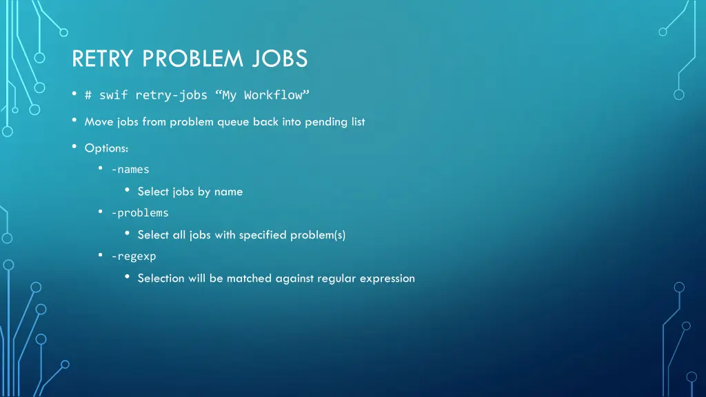 retry problem jobs