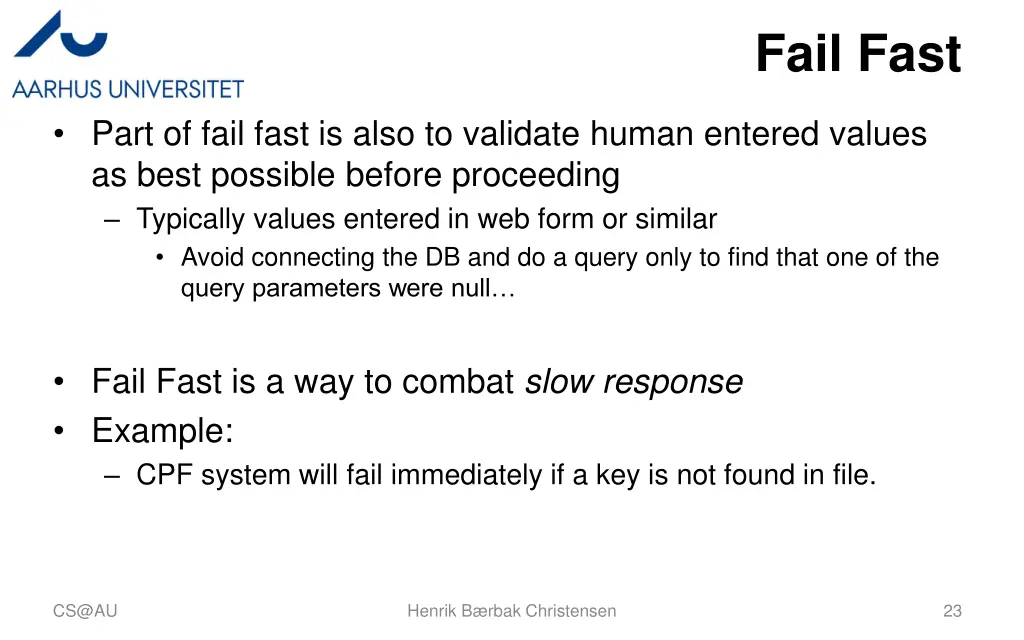 fail fast 1