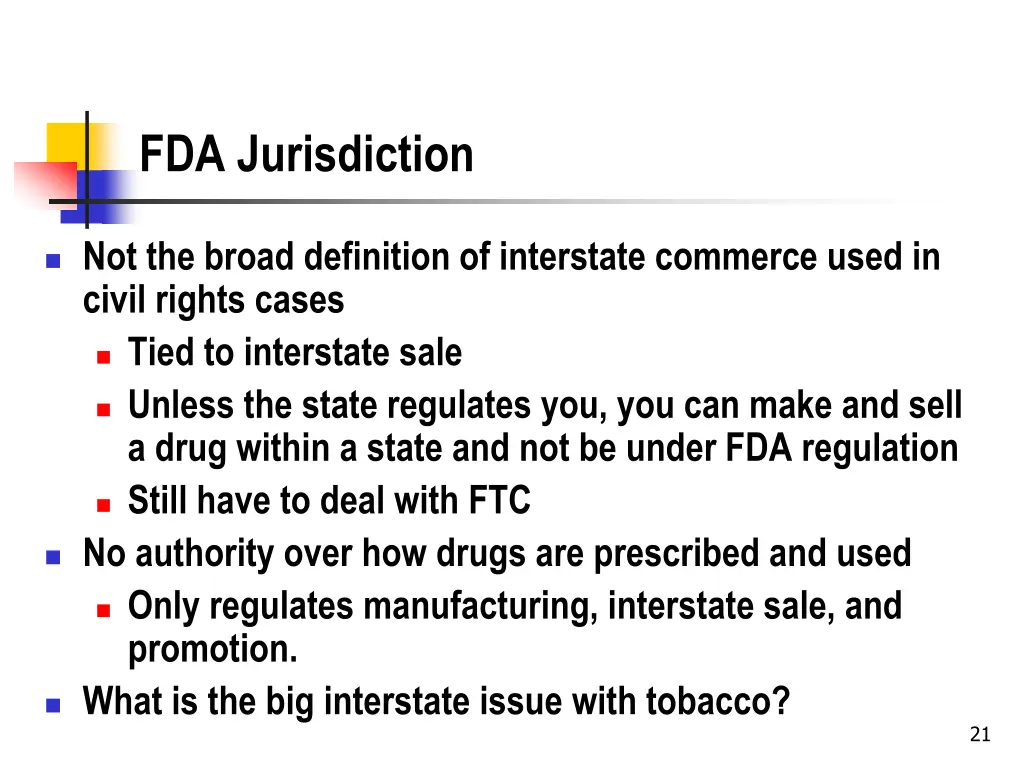 fda jurisdiction