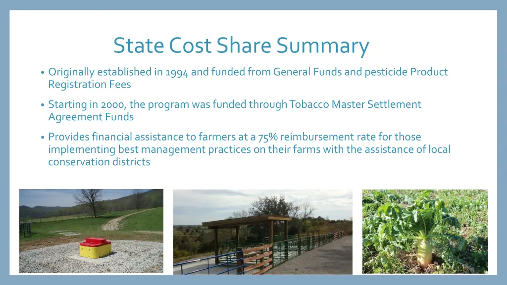 state cost share summary