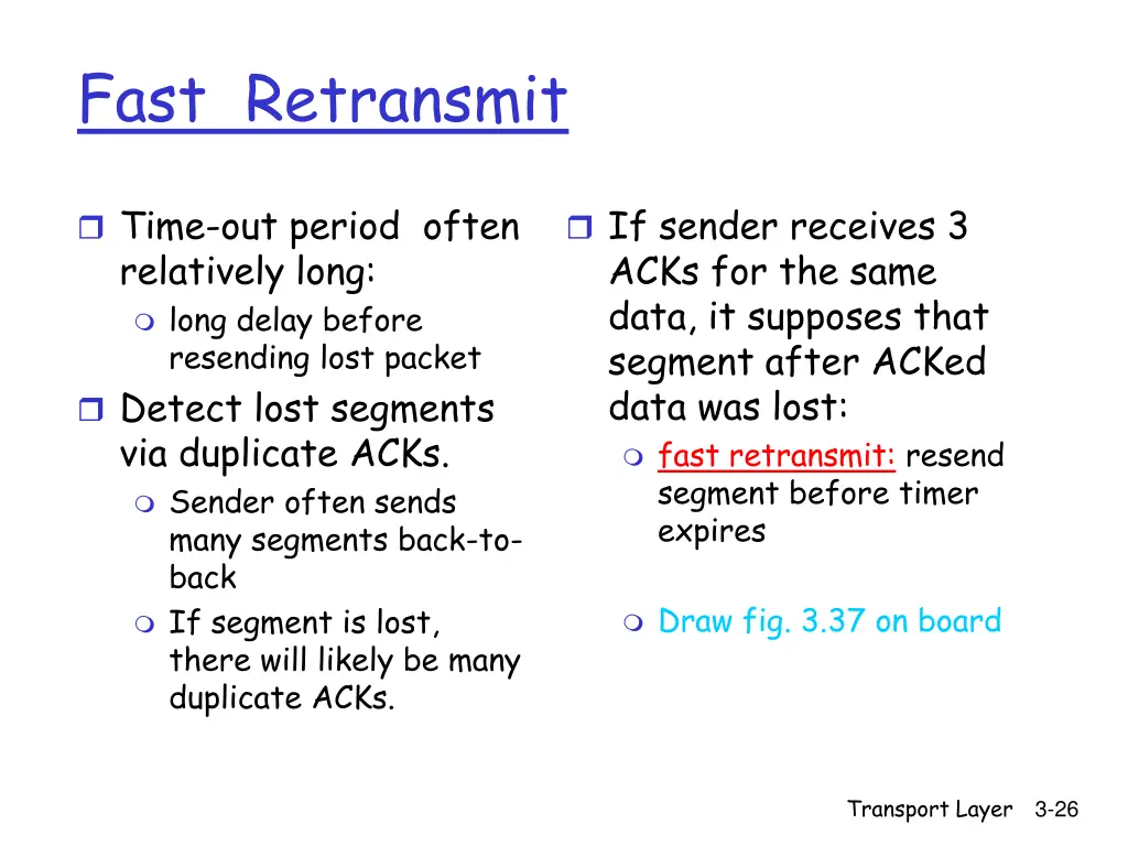 fast retransmit