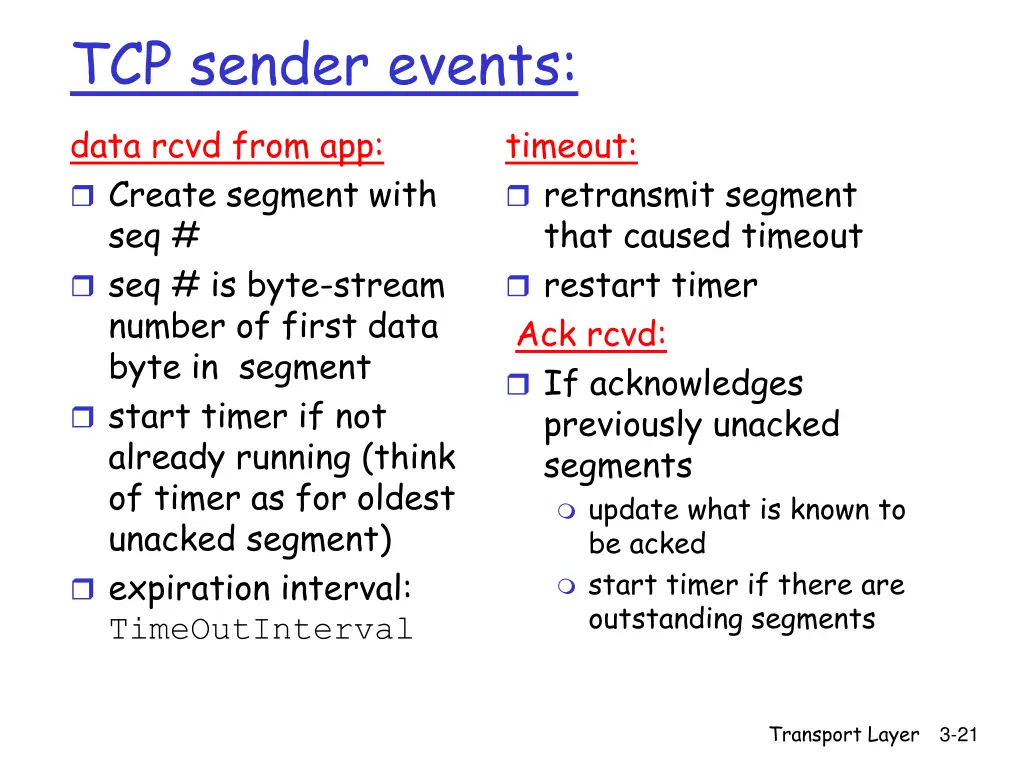 tcp sender events