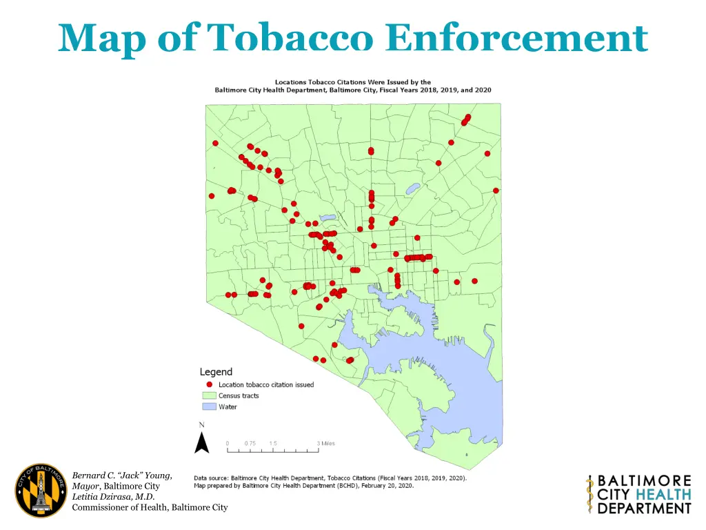 map of tobacco enforcement