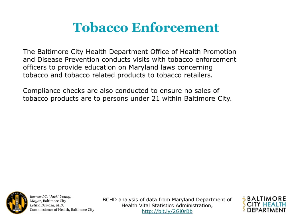 tobacco enforcement