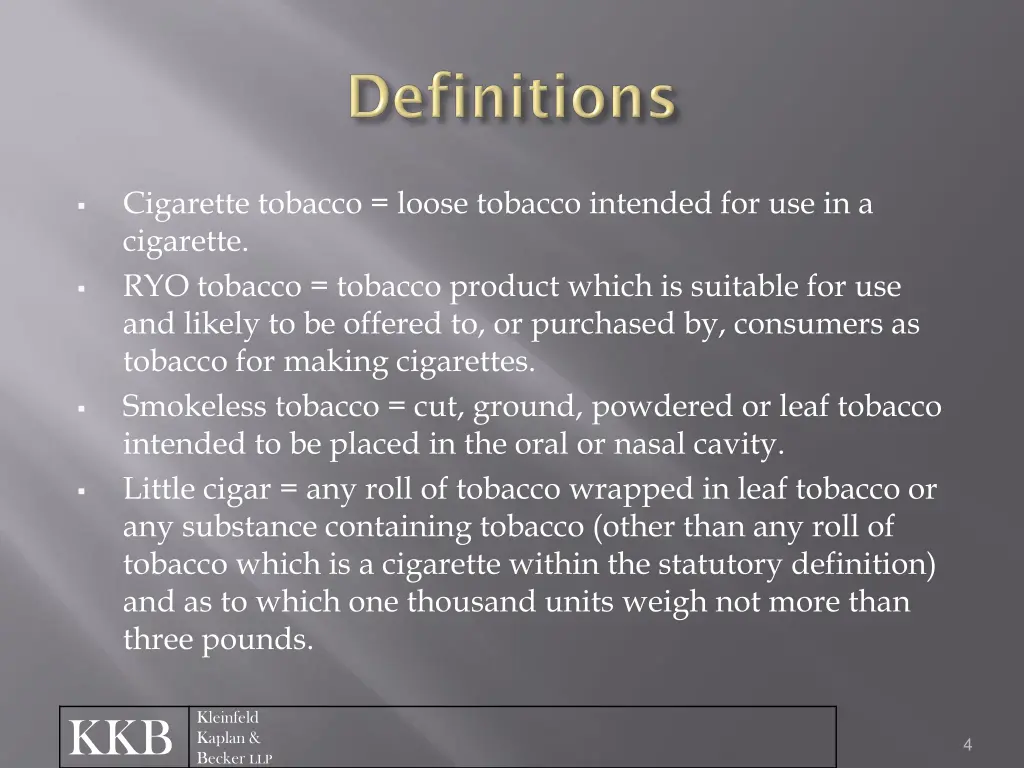 cigarette tobacco loose tobacco intended