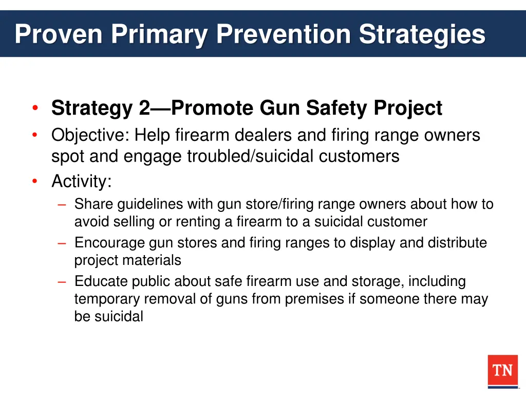 proven primary prevention strategies 1