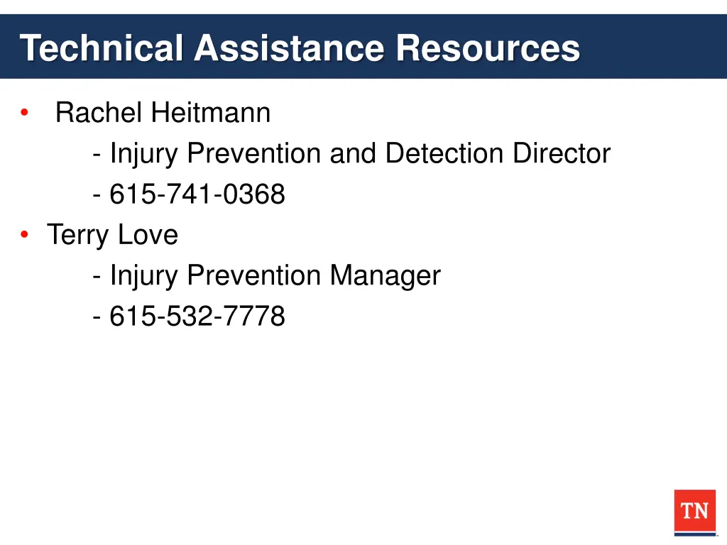 technical assistance resources