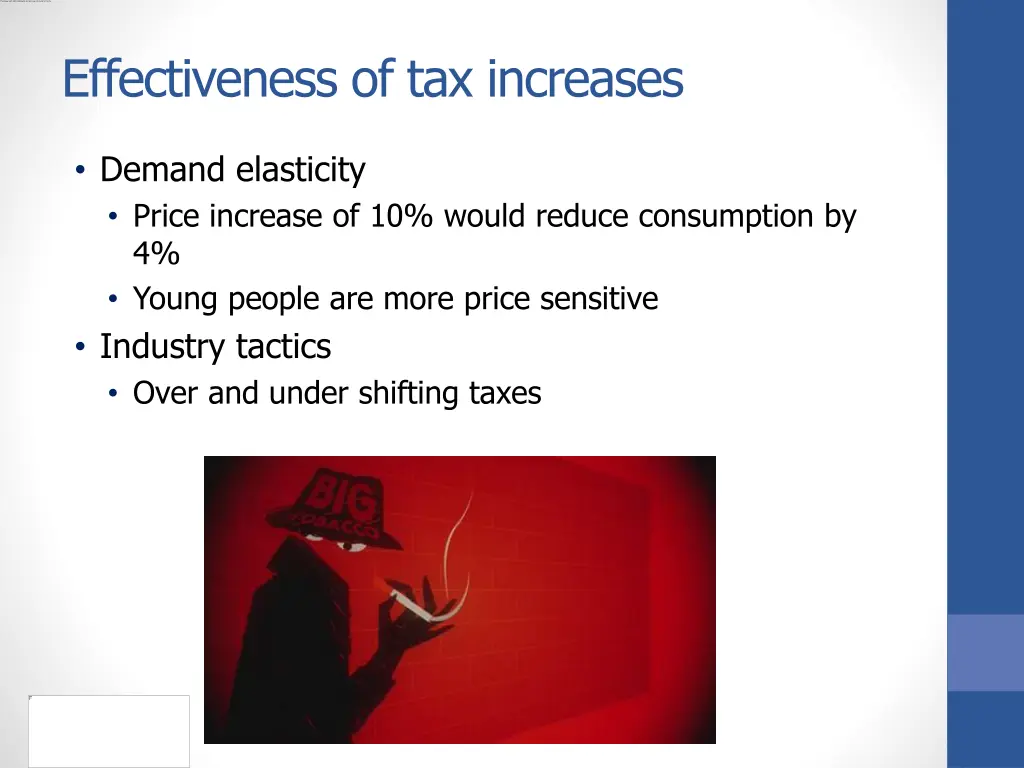 effectiveness of tax increases 1