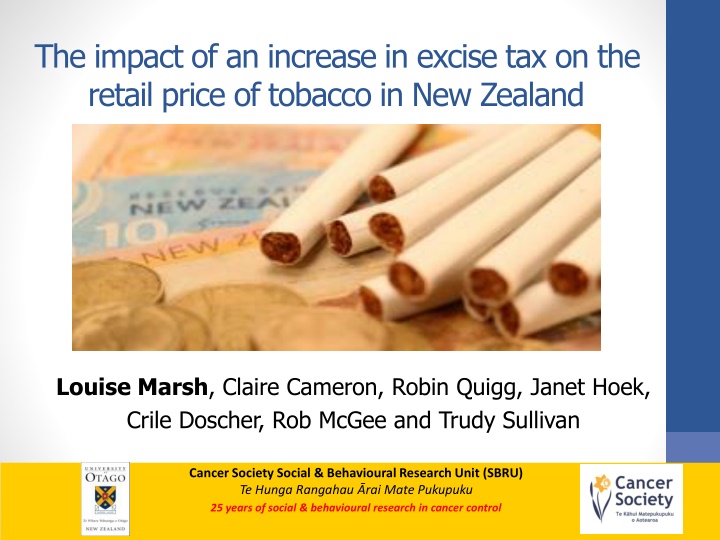 the impact of an increase in excise