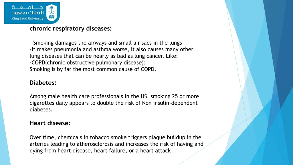 chronic respiratory diseases