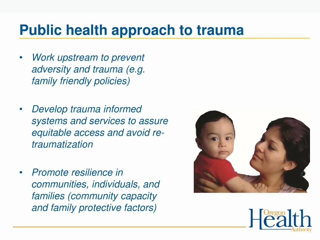 public health approach to trauma