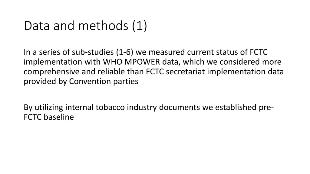 data and methods 1