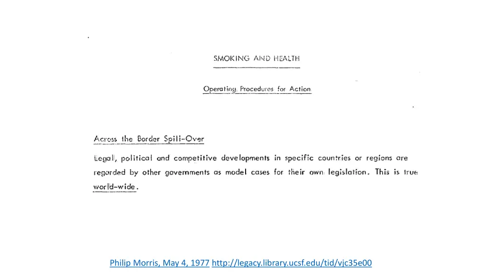 philip morris may 4 1977 http legacy library ucsf