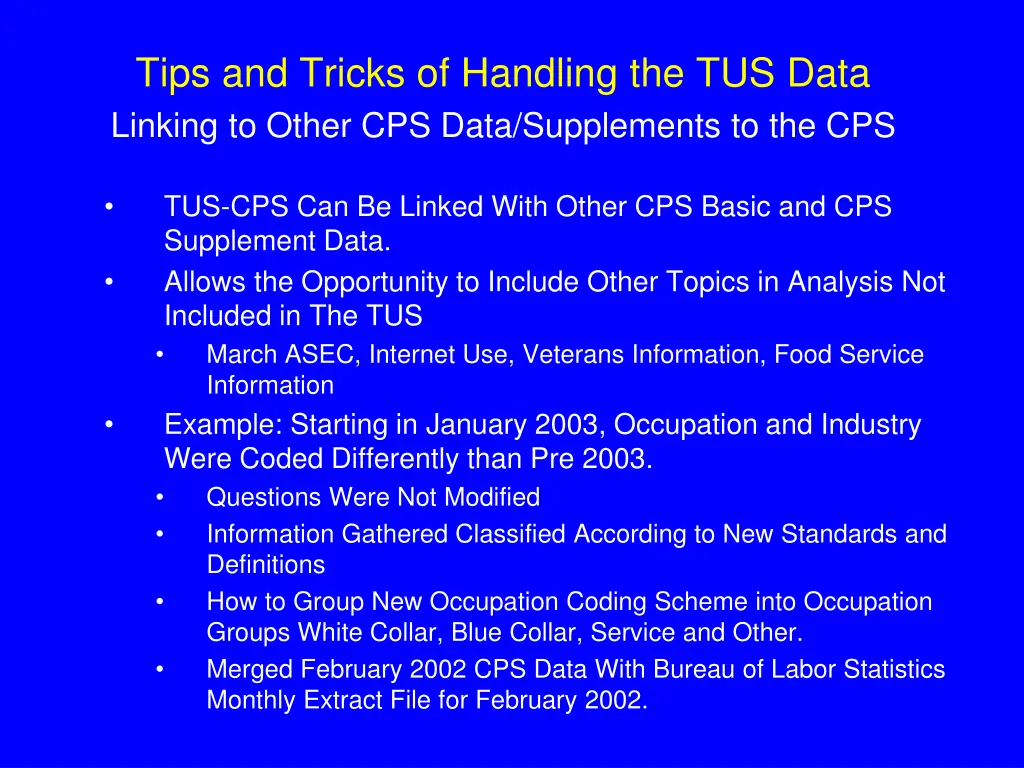 tips and tricks of handling the tus data linking