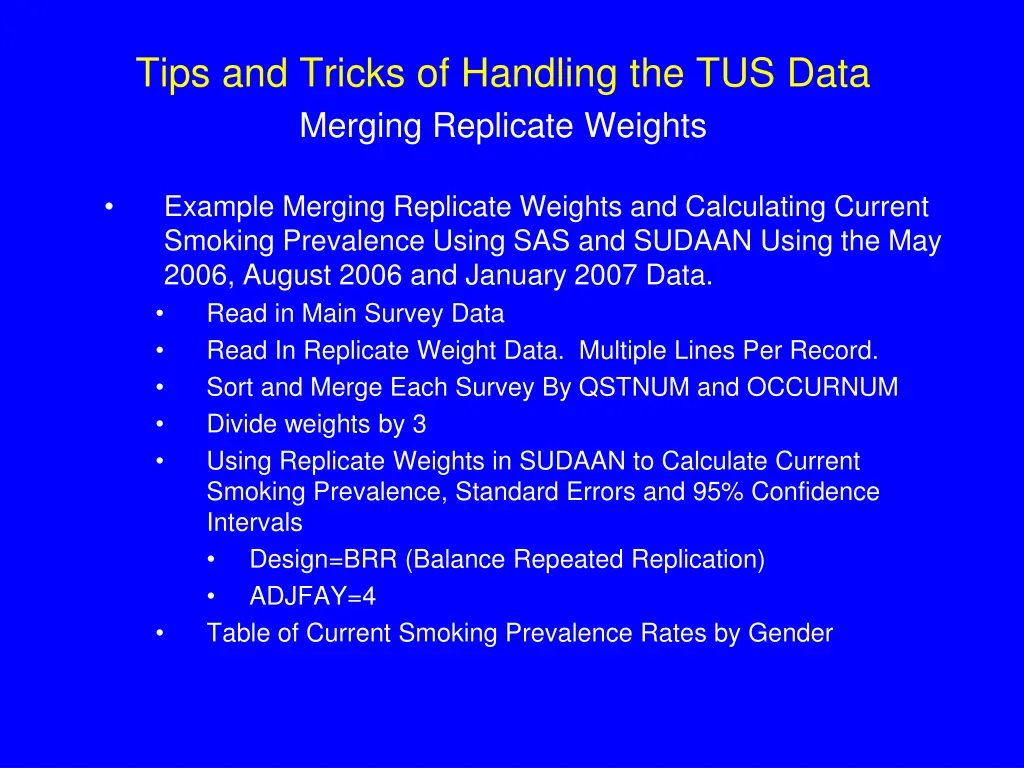 tips and tricks of handling the tus data merging 1