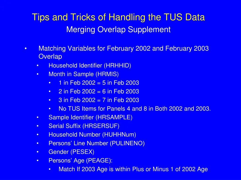 tips and tricks of handling the tus data merging 3