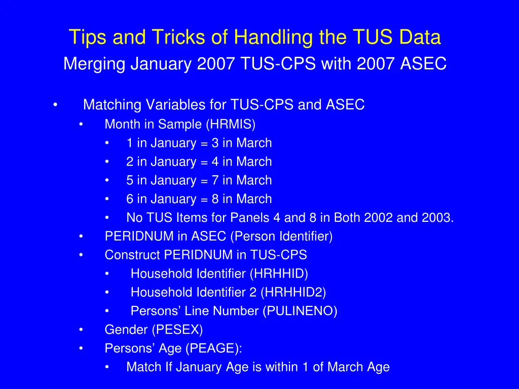 tips and tricks of handling the tus data merging 6