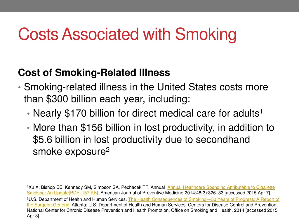 costs associated with smoking