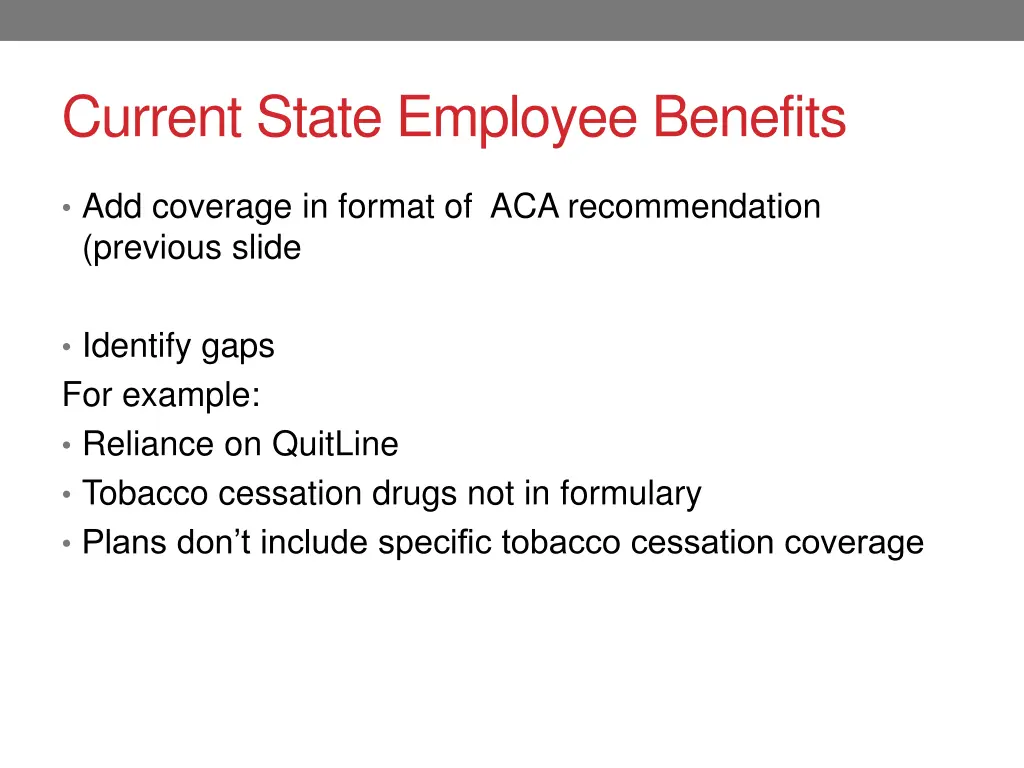 current state employee benefits