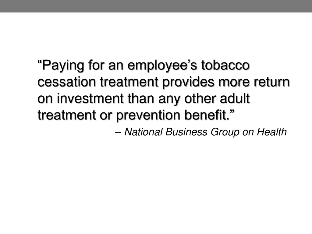 paying for an employee s tobacco cessation