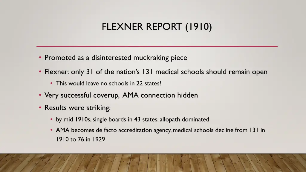 flexner report 1910