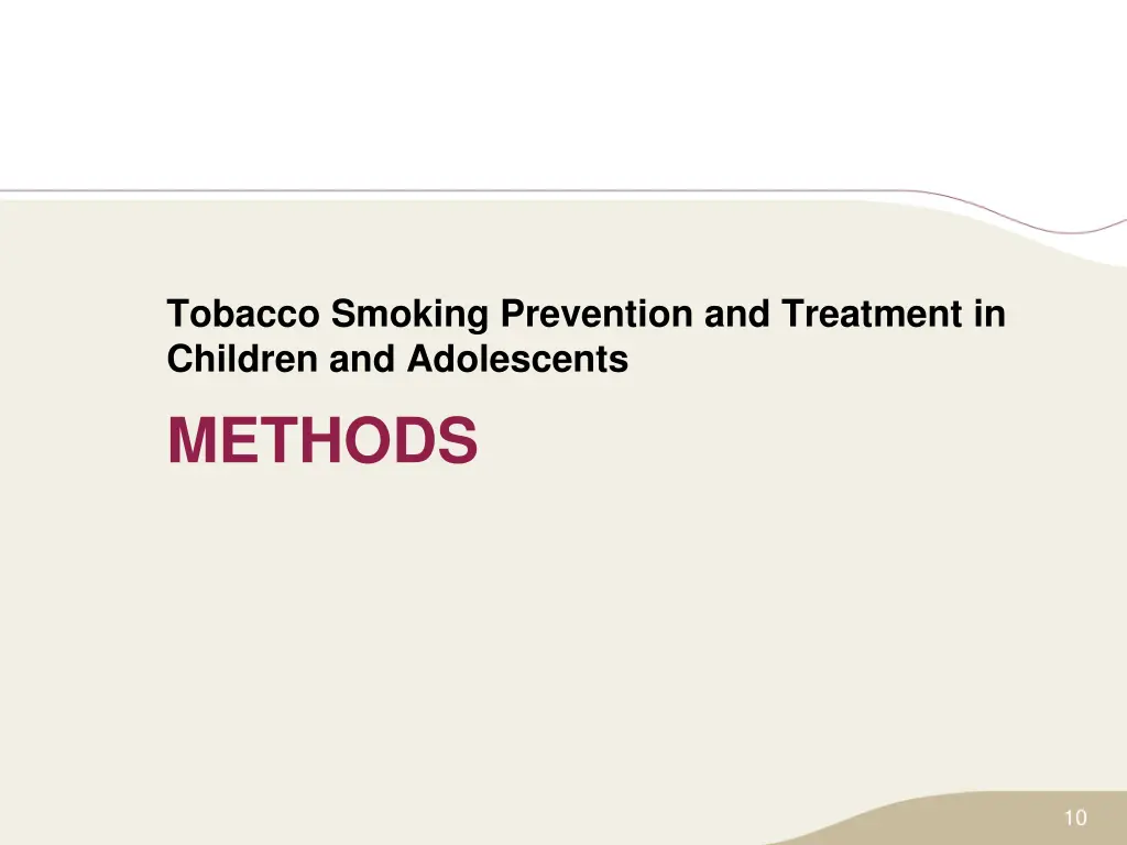 tobacco smoking prevention and treatment 1