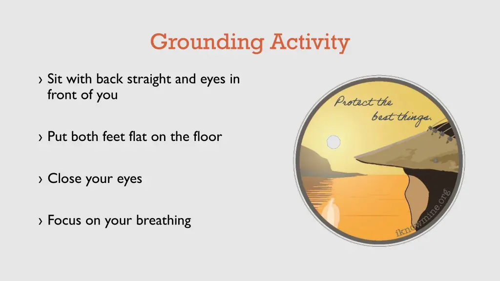 grounding activity