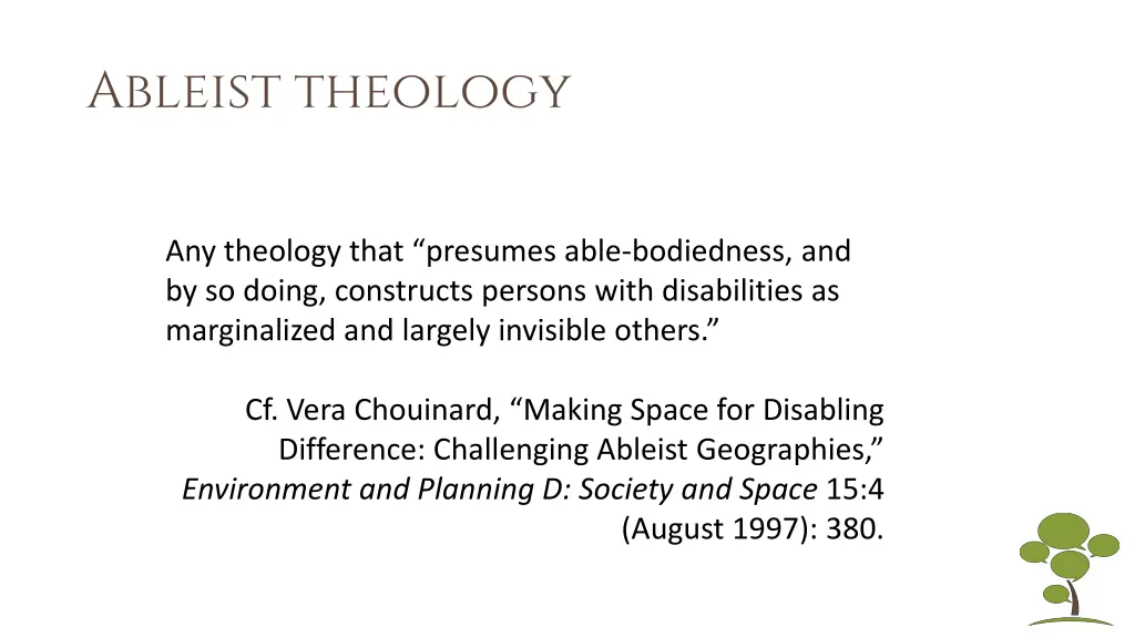 ableist theology