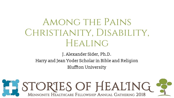 among the pains christianity disability healing