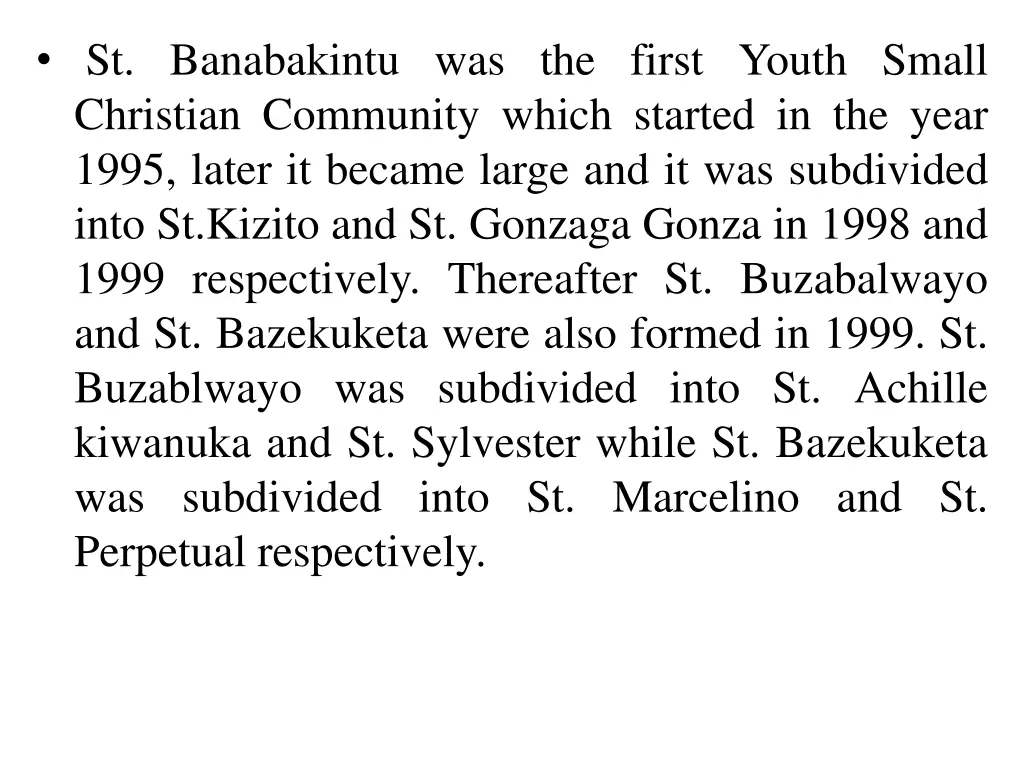 st banabakintu was the first youth small