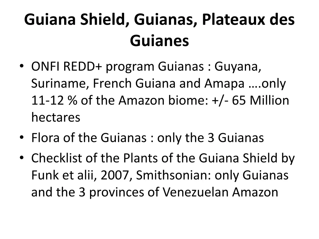 guiana shield guianas plateaux des guianes