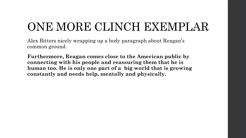 one more clinch exemplar