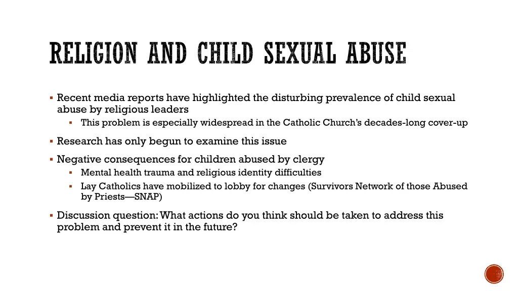 religion and child sexual abuse