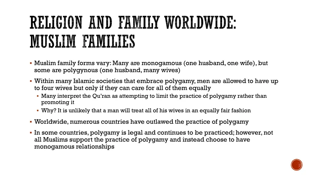 religion and family worldwide muslim families 1