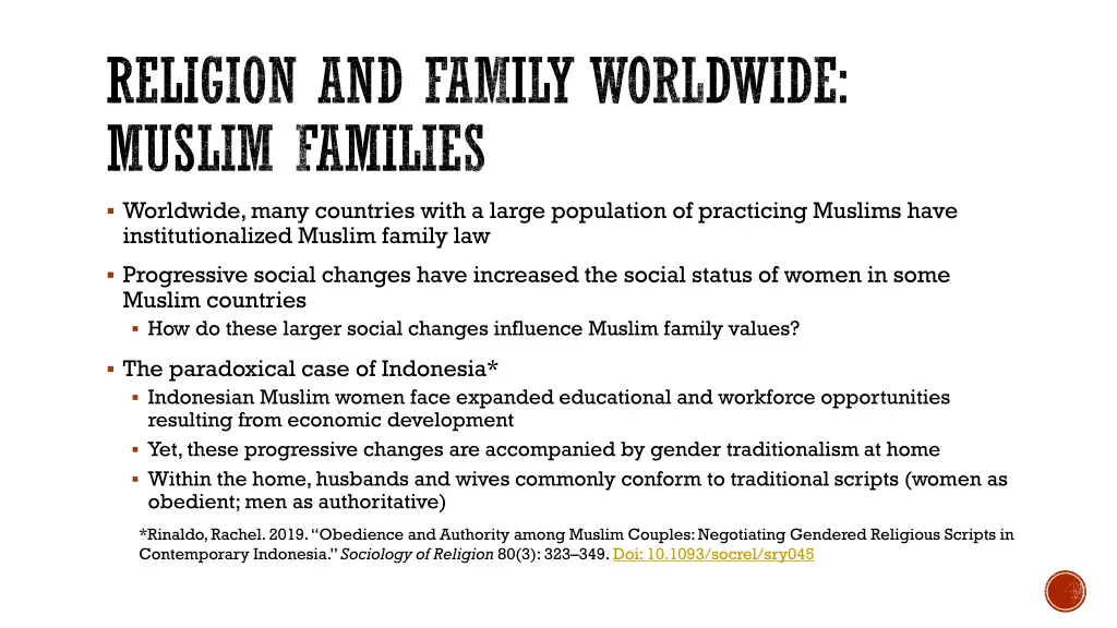 religion and family worldwide muslim families 2