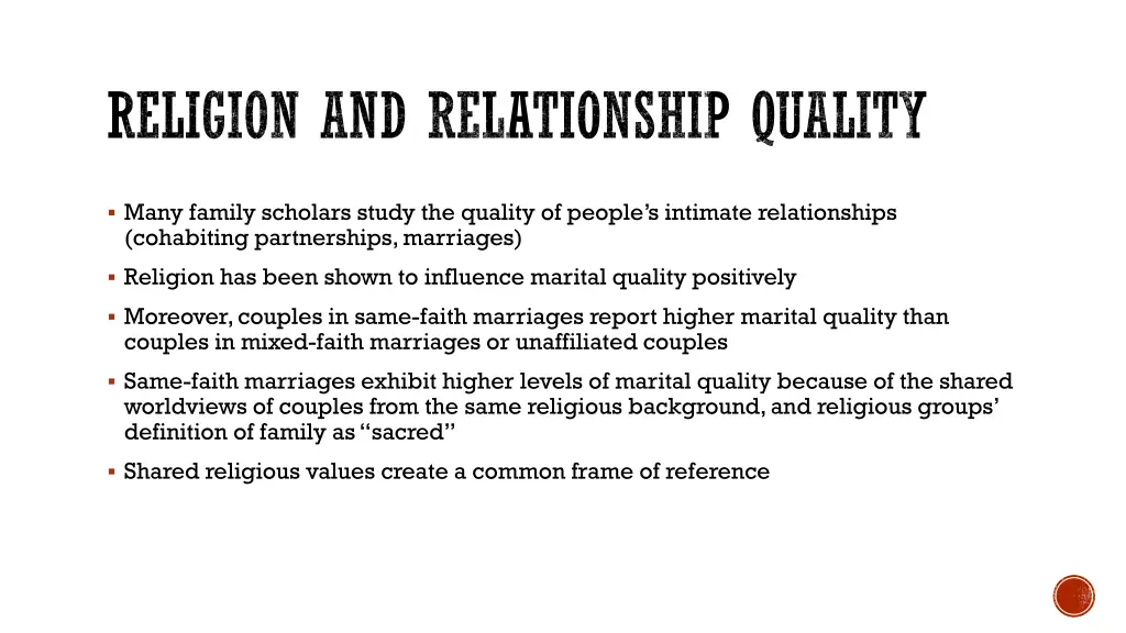 religion and relationship quality