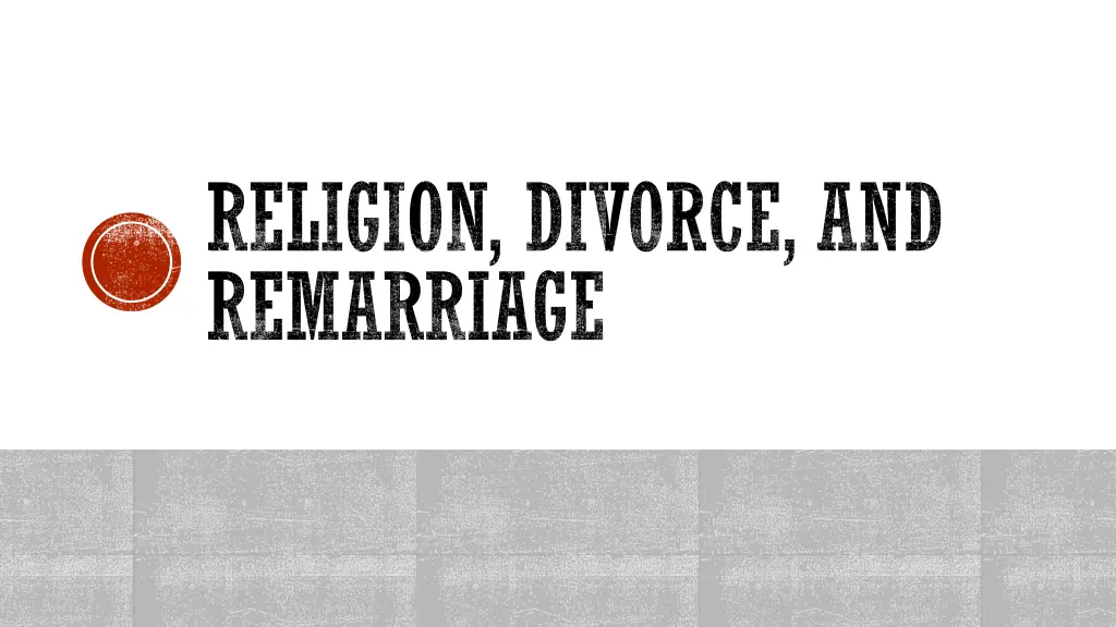 religion divorce and remarriage