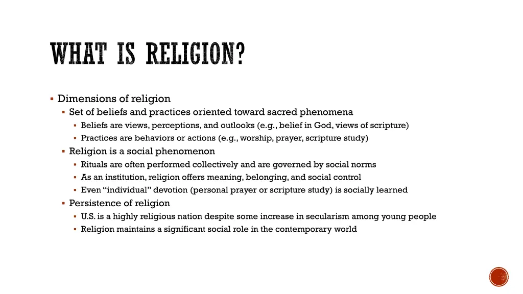 what is religion