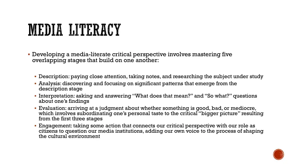 media literacy