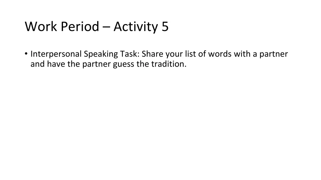 work period activity 5