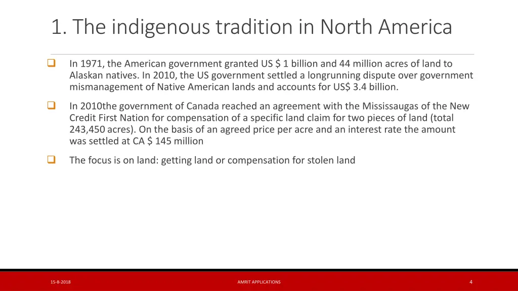 1 the indigenous tradition in north america