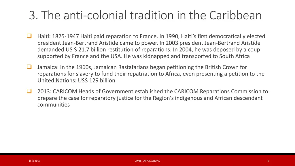 3 the anti colonialtradition in the caribbean