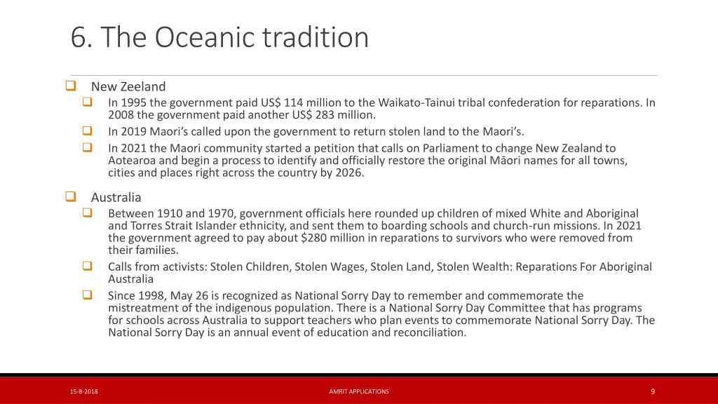 6 the oceanic tradition