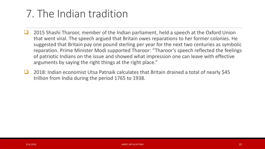 7 the indian tradition